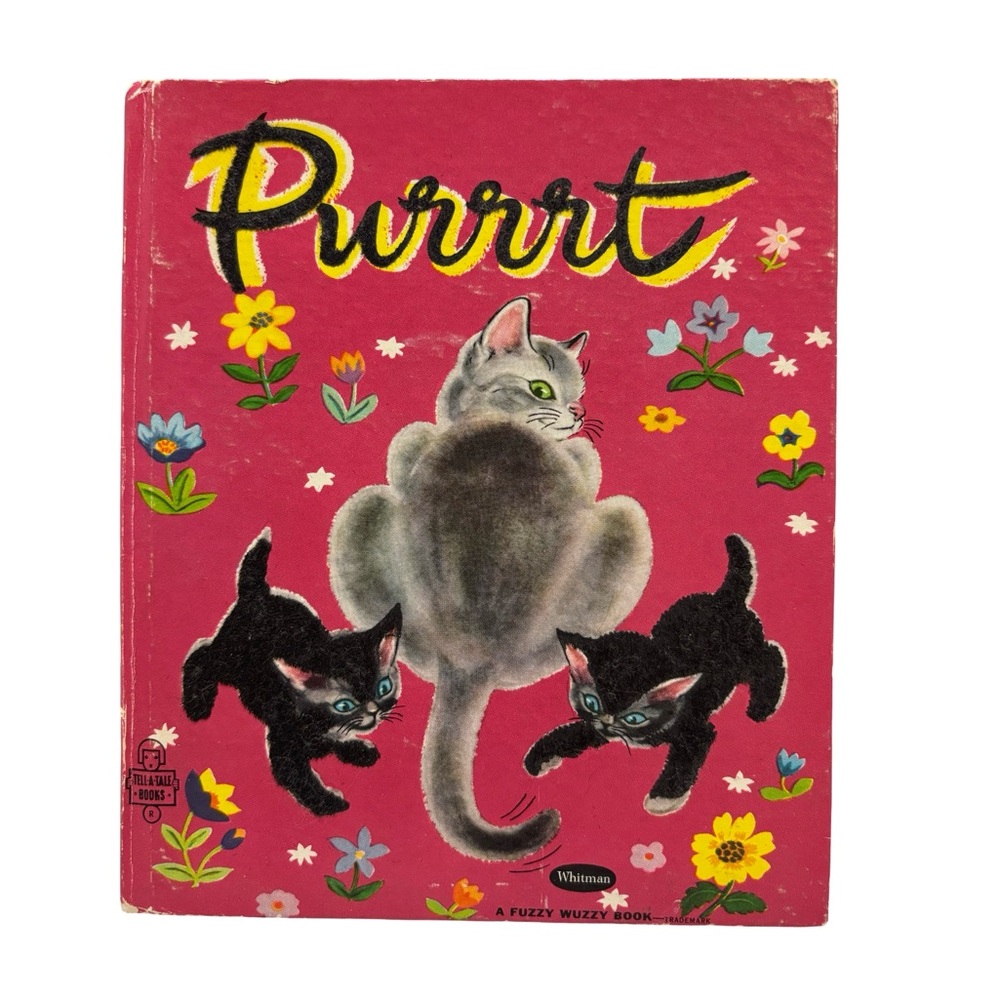Vintage 1960s Whitman Purrrrt Fuzzy Wuzzy Children’s Book – Tell-A-Tale